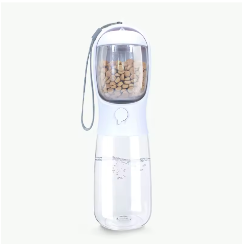 2-in-1 Travel Water & Food Bottle for Dogs and Cats