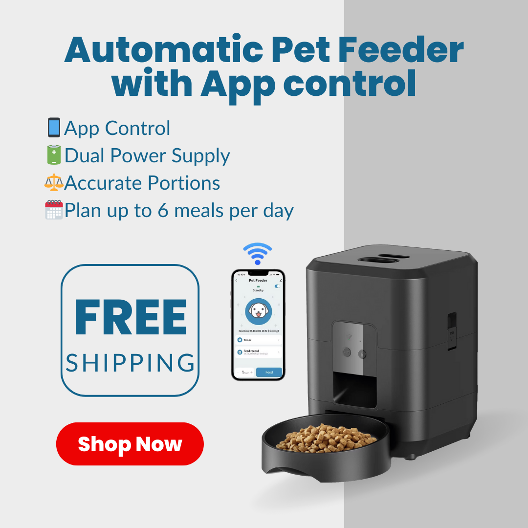 Smart Pet Feeder 2L - App/Button