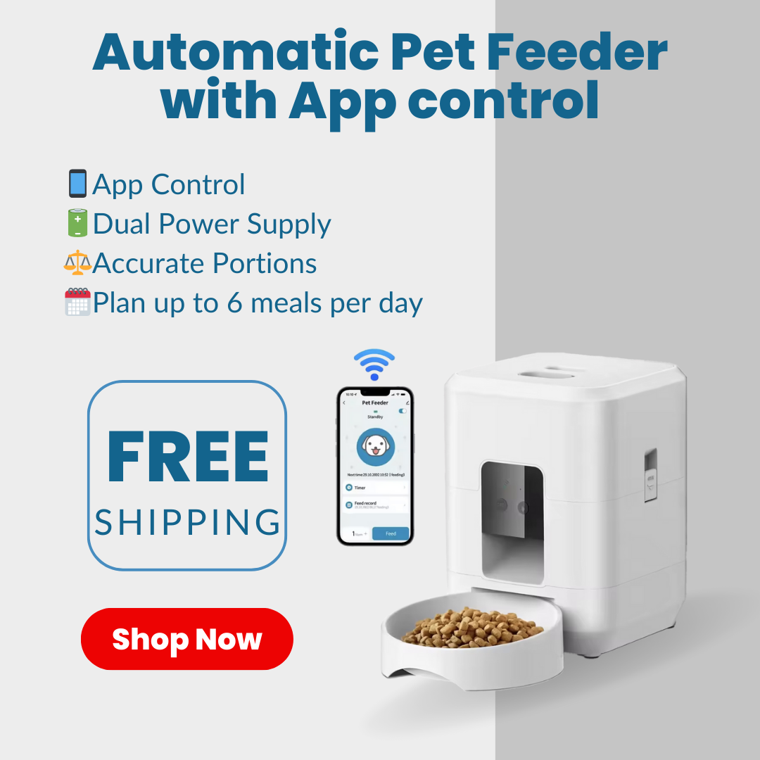 Smart Pet Feeder 2L - App/Button