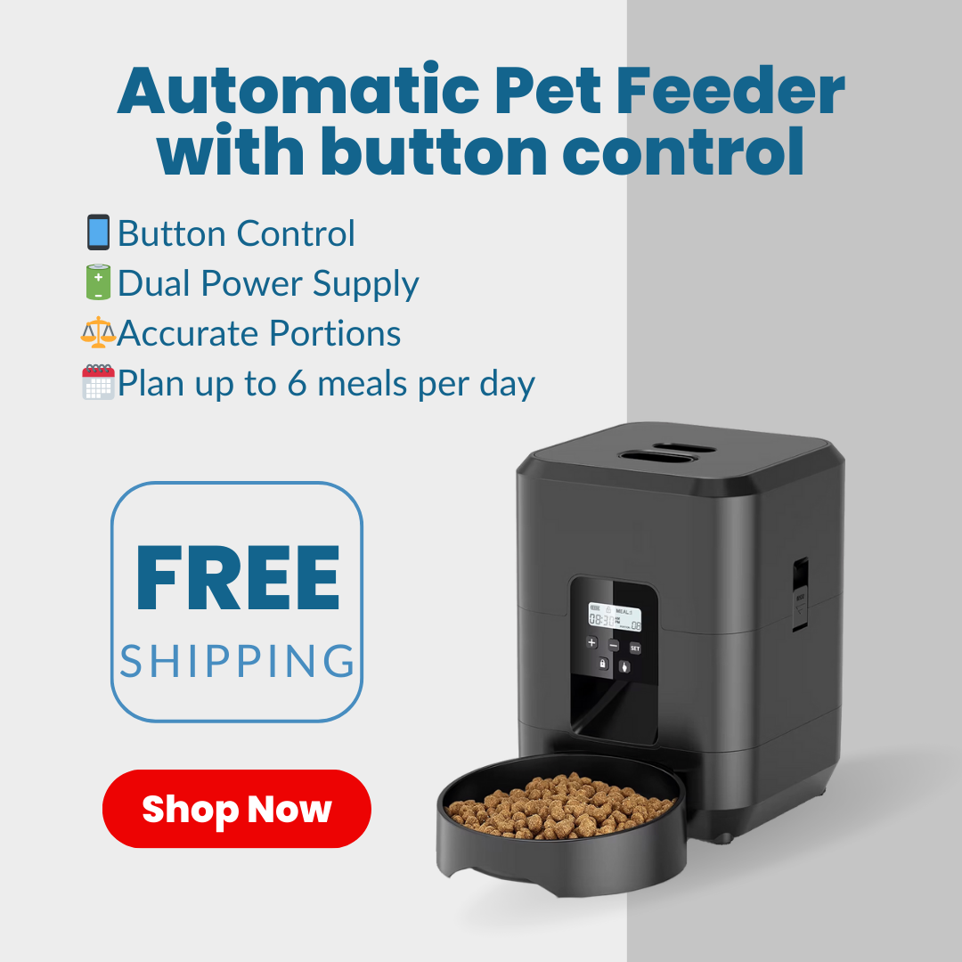 Smart Pet Feeder 2L - App/Button