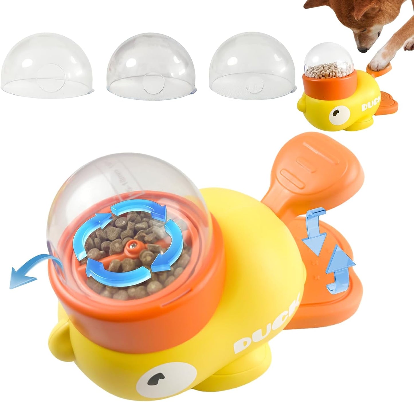 Interactive Duck Dog Feeder Toy