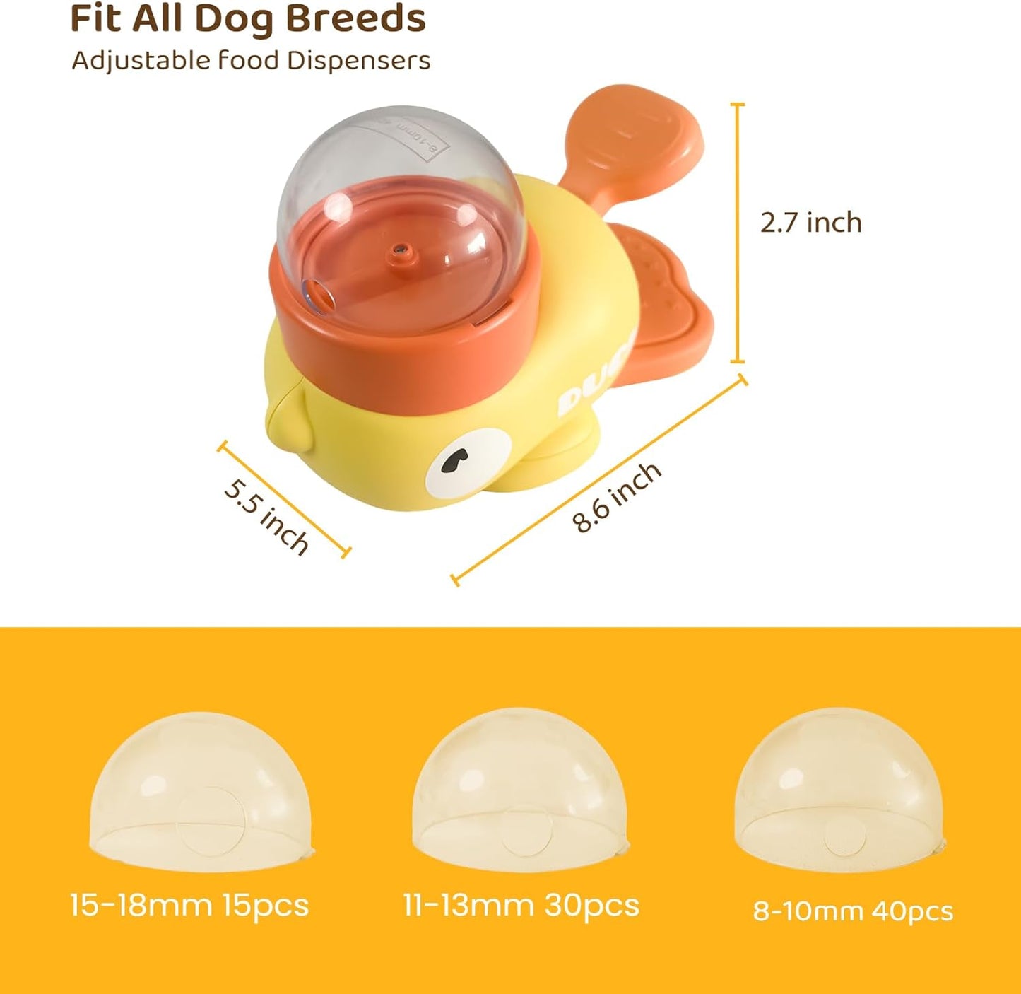 Interactive Duck Dog Feeder Toy