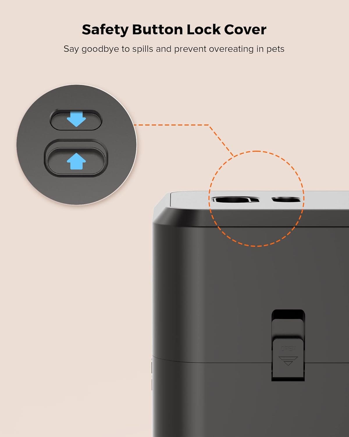 Smart Pet Feeder 2L - App/Button