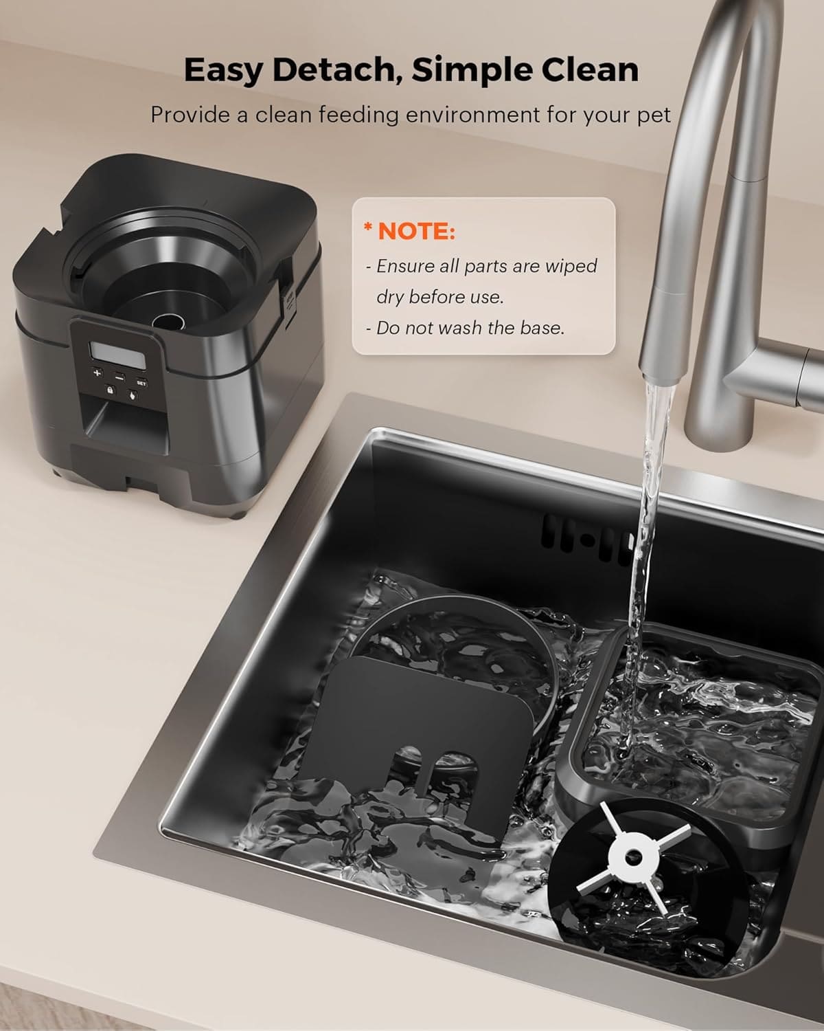 Smart Pet Feeder 2L - App/Button