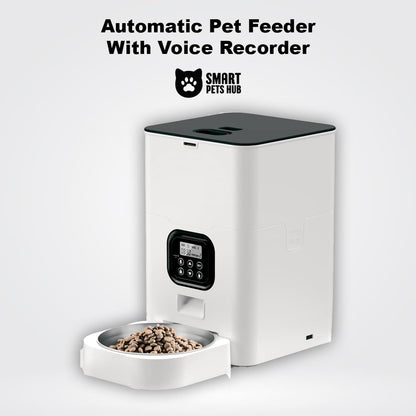 Automatic Pet Feeders with Voice Recorder