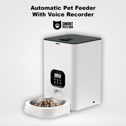 Automatic Pet Feeders with Voice Recorder