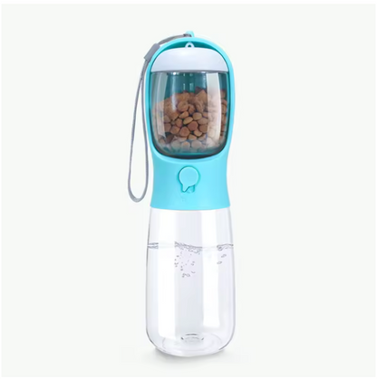 2-in-1 Travel Water & Food Bottle for Dogs and Cats