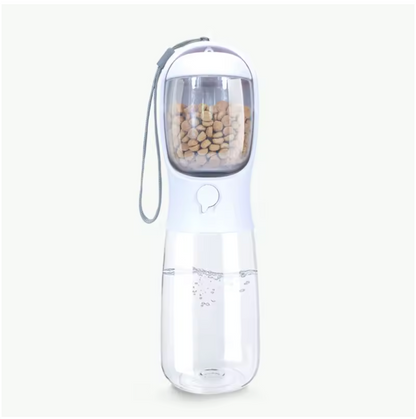 2-in-1 Travel Water & Food Bottle for Dogs and Cats