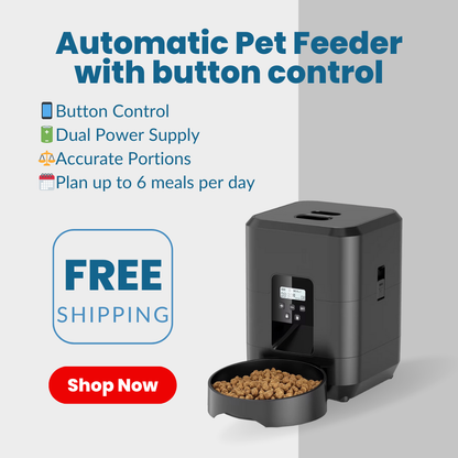 Smart Pet Feeder 2L - App/Button