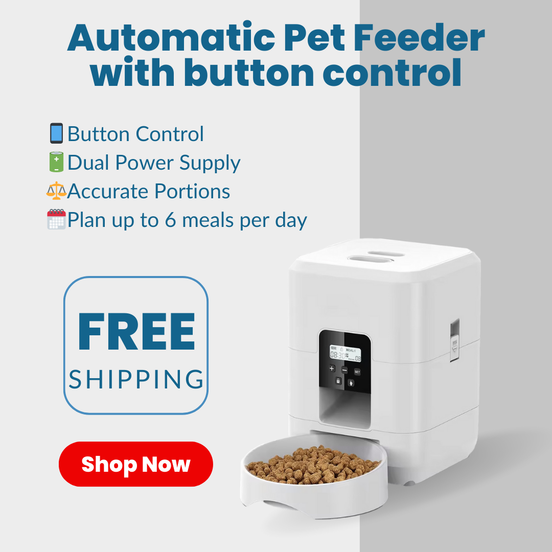 Smart Pet Feeder 2L - App/Button