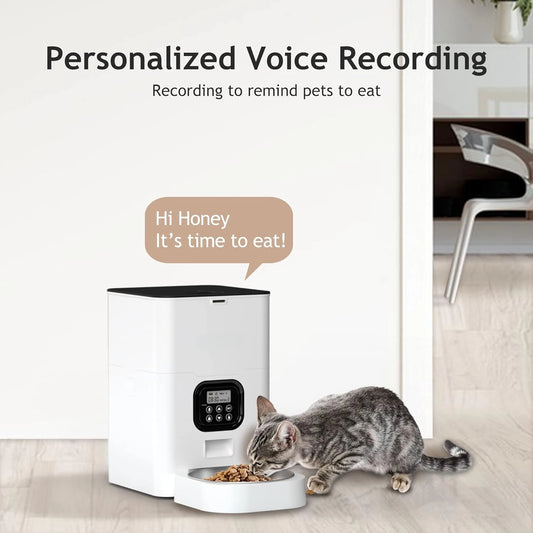 Automatic Pet Feeders with Voice Recorder