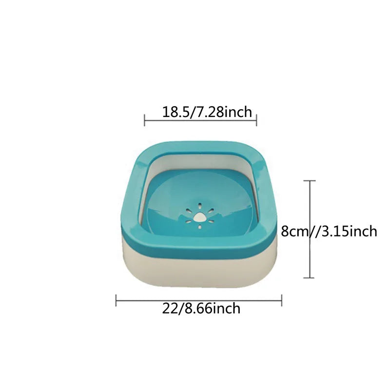 Smart Anti-Splash Water Bowl for Dogs & Cats – 1L Large Capacity, No-Spill Design