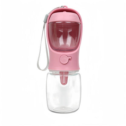 2-in-1 Travel Water & Food Bottle for Dogs and Cats