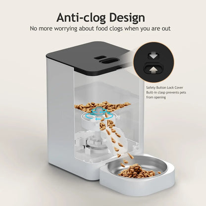 Automatic Pet Feeders with Voice Recorder