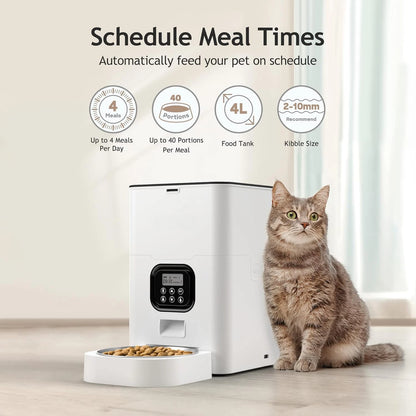Automatic Pet Feeders with Voice Recorder