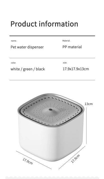 Smart Pet Water Fountain – 3L