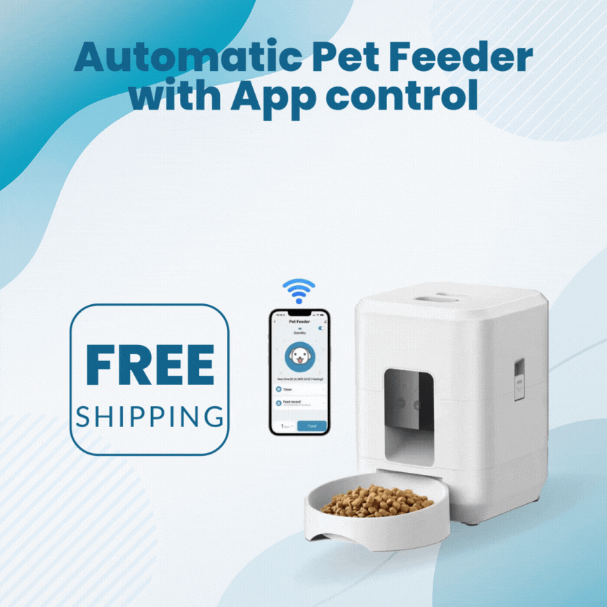 Smart Pet Feeder 2L - App/Button